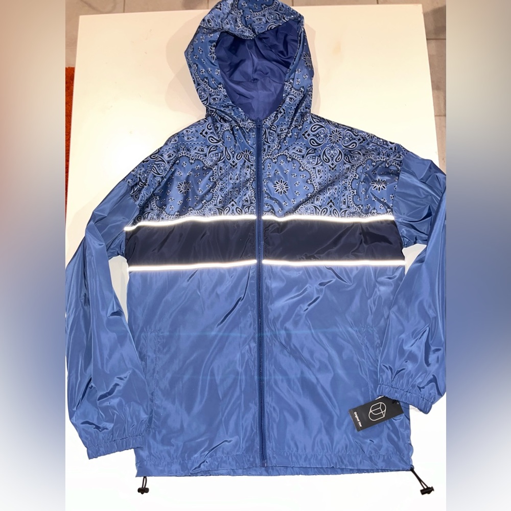 Original Use Bandana Print Windbreaker Jacket